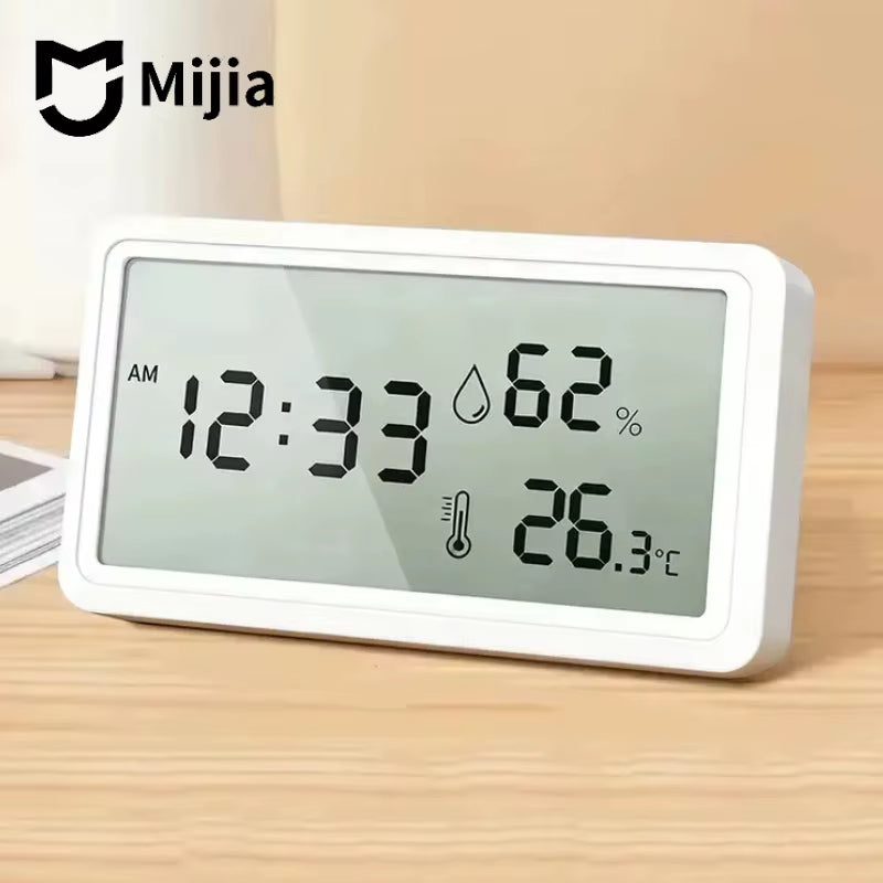 Electronic Thermometer Hygrometer Weather Station for Home Indoor High Precision with Table Clock Temperature Controller