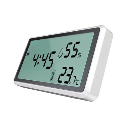 Electronic Thermometer Hygrometer Weather Station for Home Indoor High Precision with Table Clock Temperature Controller